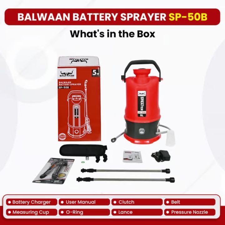 Balwaan SP 50B Li-Ion Battery Sprayer (5L) – thumb